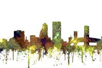 Jacksonville Florida Skyline - Safari Buff Fine Art Print