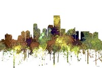 Jersey City New Jersey Skyline - Safari Buff Fine Art Print