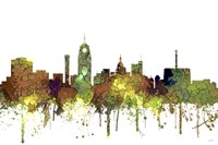 Lansing Michigan Skylines Safari Buff Fine Art Print