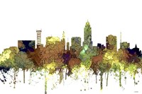 Lincoln Nebraska  Skyline - Safari Buff Fine Art Print