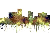 Little Rock Arkansas Skyline - Safari Buff Fine Art Print