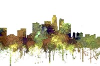 Los Angeles California Skyline - Safari Buff Fine Art Print