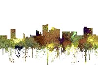 Lubbock Texas Skyline - Safari Buff Fine Art Print