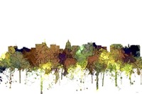 Madison Wisconsin Skyline - Safari Buff Fine Art Print