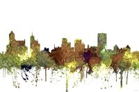 Memphis Tennessee Skyline  Safari Buff Fine Art Print