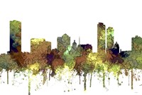 Milwaukee Wisconsin Skyline - Safari Buff Fine Art Print