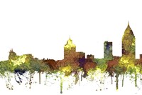 Mobile Alabama Skyline - Safari Buff Fine Art Print
