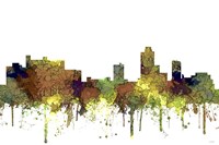 New Brunswick New Jersey Skyline - Safari Buff Fine Art Print