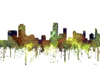 Newark New Jersey Skyline - Safari Buff Fine Art Print