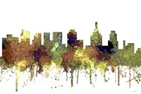 Philadelphia Skyline-Sg-Safari Buff Fine Art Print