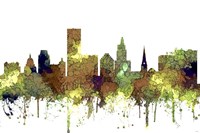 Providence Rhode Island Skyline - Safari Buff Fine Art Print