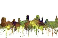 Sacramento California Skyline - Safari Buff Fine Art Print