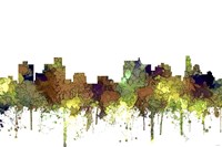 Springfield Illinois Skyline - Safari Buff Fine Art Print