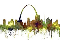 St Louis Missouri Skyline - Safari Buff Fine Art Print