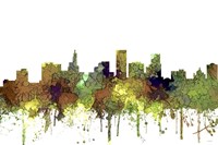 St Paul Minnesota Skyline - Safari Buff Fine Art Print