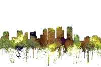 Tampa Florida Skyline - Safaro Buff Fine Art Print