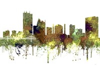 Toledo Skyline - Safaro Buff Fine Art Print