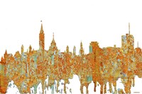 Ottawa Ont Skyline Rust Fine Art Print