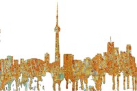 Toronto Ont Skyline - Rust Fine Art Print