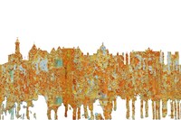 Victoria BC Skyline - Rust Fine Art Print