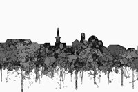 Alexandria Virginia Skyline - Cartoon Fine Art Print