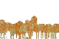 Albuquerque New Mexico Skyline - Rust Fine Art Print