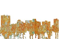 Arlington Texas Skyline - Rust Fine Art Print