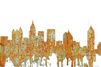 Atlanta Georgia Skyline - Rust Fine Art Print