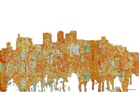 Birmingham Alabama Skyline - Rust Fine Art Print