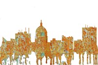 Boise Skyline 2 - Rust Fine Art Print