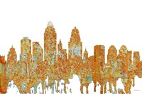 Cincinnati Ohio Skyline - Rust Fine Art Print