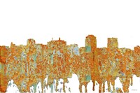 Colorado Springs Colorado Skyline - Rust Fine Art Print