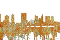 Columbus Ohio Skyline - Rust Fine Art Print