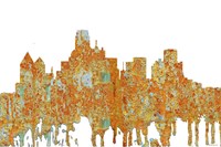 Dallas Texas Skyline - Rust Fine Art Print