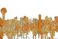 Knoxville Tennessee Skyline - Rust Fine Art Print