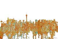 Las Vegas Nevada Skyline - Rust Fine Art Print