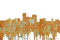 Lexington Kentucky Skyline - Rust Fine Art Print