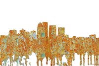 Louisville Kentucky Skyline - Rust Fine Art Print