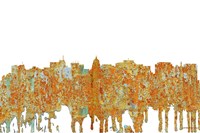 Madison Wisconsin Skyline - Rust Fine Art Print