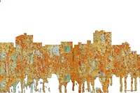 Maryville Tennessee Skyline - Rust Fine Art Print