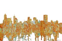 Memphis Tennessee Skyline - Rust Fine Art Print