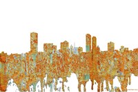 Milwaukee Wisconsin Skyline - Rust Fine Art Print