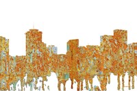 New Orleans Louisiana Skyline - Rust Fine Art Print