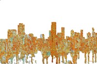 Newark New Jersey Skyline - Rust Fine Art Print