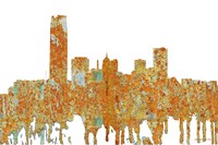 Oklahoma City Oklahoma Skyline -Rust Fine Art Print