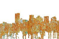 Phoenix Arizona Skyline - Rust Fine Art Print