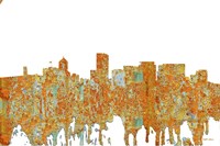 Portland Oregon Skyline - Rust Fine Art Print