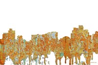 Reno Nevada Skyline - Rust Fine Art Print