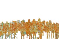 San Diego California Skyline - Rust Fine Art Print