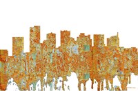 Scottsdale Arizona Skyline - Rust Fine Art Print